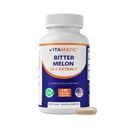 Vitamatic Bitter Melon- 25000 mg Equivalent Per (25:1 Ekstraksiyon 1000 mg)- 240 Vegetarian Capsules ve Interd 25X Potency 100% Vegetarian, All-Doal ve Non-GMO
