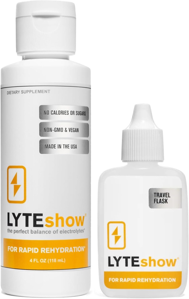 LyteShow - Elektrolyte Drops for Rapid Rehidr + Digestion + Beyin + Enerji + Immunity | No Sugar | Trace Minerals | Unflavored, Subtle Mineral - 40 Hizmet (Magnesium, Pyum, çinko)