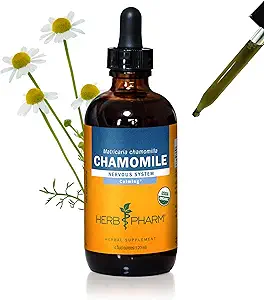 Herbm Pharm, Calming Nervous System Support için Organik Chamomile Sıvı Türlemeyi Onayladı - 4 Ounce