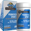 Life Dr Formulated Sport Probiyotiks Digestive Supplement, Organic Prebiyotiks for Women & Men Athletes, Klinik olarak Studied Turmeric Curcumin, 50 Milyar CFU, Gut Health, Acidofilius, 30ct