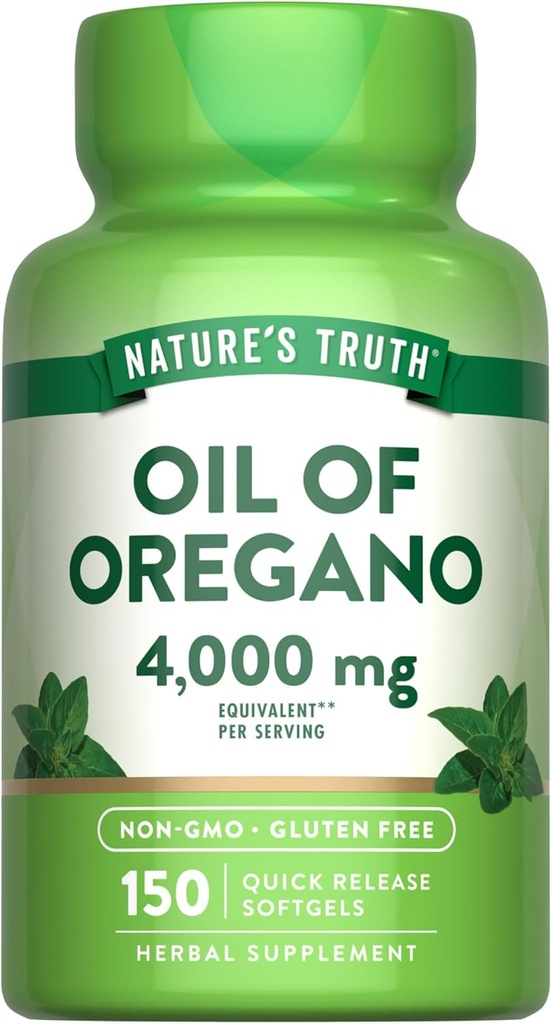 Nature's Truth Oil of Oregano Softgels 4000 mg 