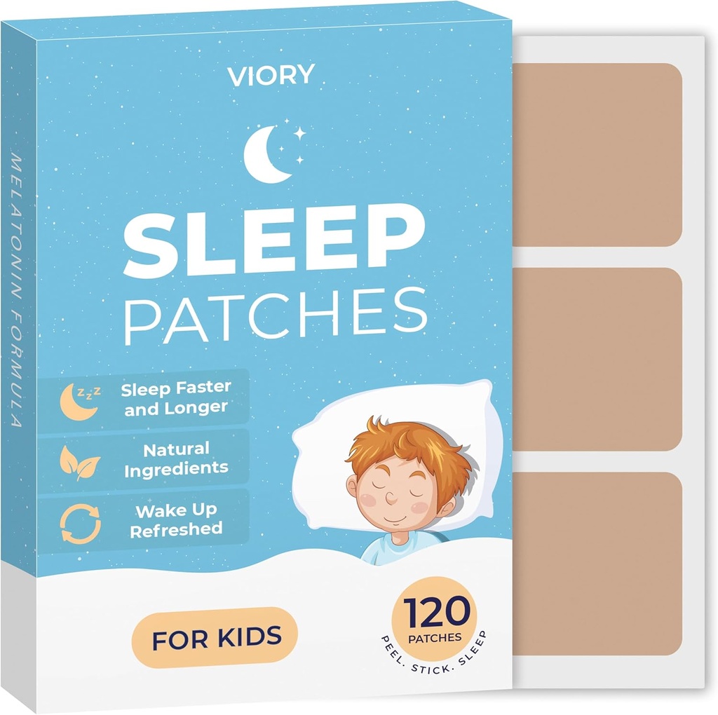VIORY 120 Çocuklar için Uyku Patchleri Ekstra Güçlü - Hızlı Yasası,% 100 Doğal Malzemeler, Skin-Friendly & Easy