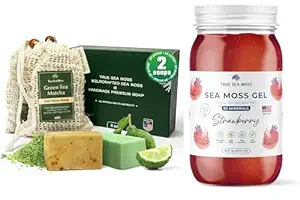 Sea Moss Σαπούνι Πράσινο Τσάι Μάτσα & Αλόη Μπέργκαμο & φράουλα Θάλασσα Moss Gel