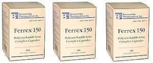 Ferrex 150 Πολυσακχαρίτης Σιδήρου Πολύπλοκες κάψουλες By Breckenridge - 100 Ea by Marble Medical