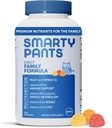 SmartyPants Multivitamin for Men, Women & Children: Vitamin Gummies with Omega 3 Fish Oil (EPA/DHA), Mefolate, Vitamin D3, C, B12, B6, A Vitamin, K & çinko, 200 Kont (30 Gün Supply)