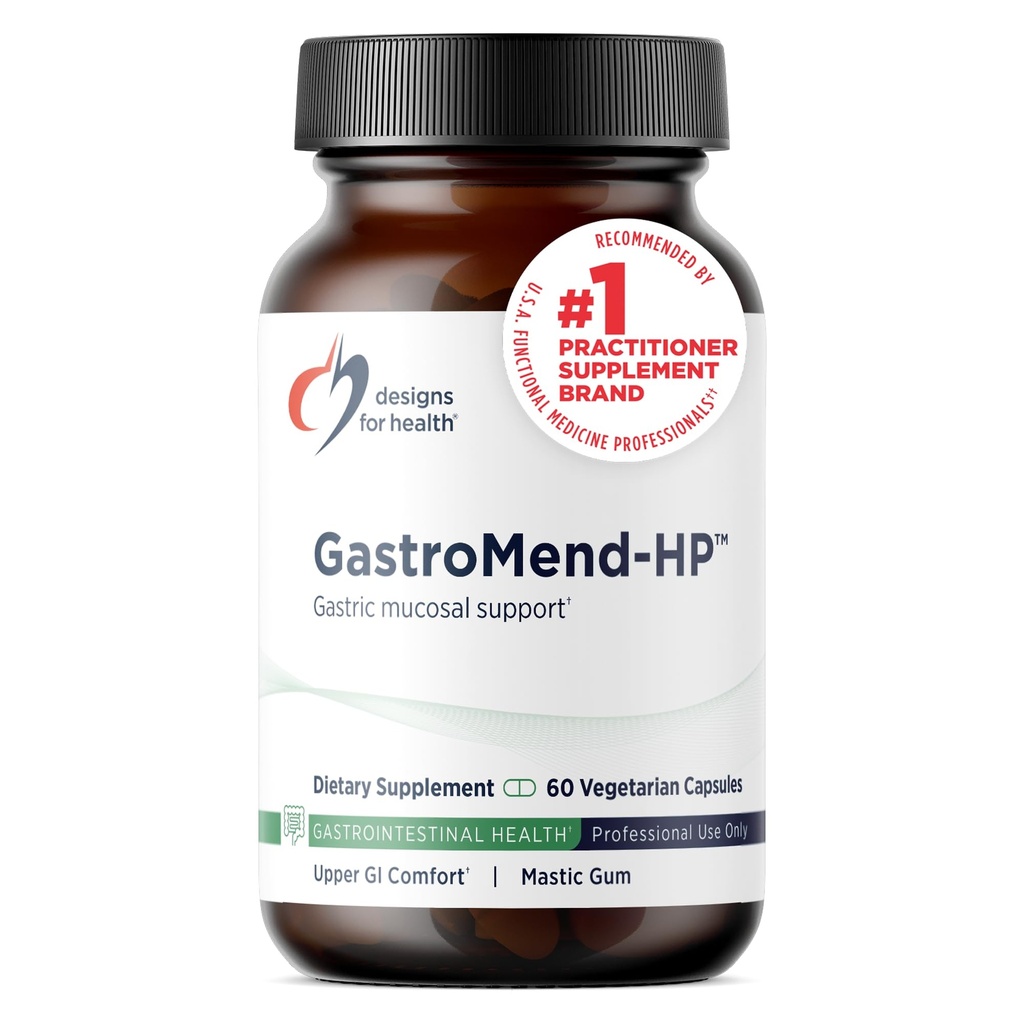 Sağlık GastroMend HP için tasarımlar - Mastic Gum, çinko, L-Carnosine, Deglycyrrhizinated Licorice Gut Health Supplements - May Support Gastrik Health, Occasional Bloating or Upset Stomach (60 Capsules)