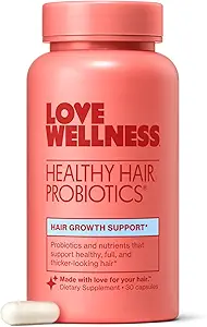 Sağlık Sağlıklı Saç Probiyotikleri | Biotin ve Vitamin B12 & B6 | Sağlıklı Scalp & Bioer için Tamam, Fuller Saç Bakımı | Güvenli ve Etkili | 30 Capsules