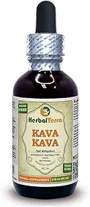Herbal Terra LLC Kava Kava (Piper Methysticum) Tincture, kıl Köklü Ekstraksiyon 2 oz