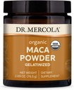 Dr. Mercola Βιολογική σκόνη Μακάο Gelatinized συμπλήρωμα διατροφής, 2,69 oz (45 υπηρεσίες), μη ΓΤΟ, χωρίς σόγια, χωρίς γλουτένη, USDA οργανικά