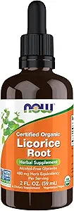 Şimdi Gıdalar Tamamlar, sertifikalı Organik Licorice Root 2 fl. oz oz