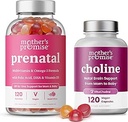 Η υπόσχεση της μητέρας Προγεννητικά Gummies & Choline Κάψουλες Bundle