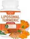 2200 mg Liposomal Turmeric Curcumin Supplement with Black Pepper & Ginger Gelişmiş Aborpsiyon - Ortak Destek için% 95 Curcumin Ekstraksiyon