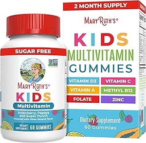 MaryRuth Organics Kids Vitamins | Multi | Sugar Free | 2 Ay Supply | Kids Multivitamin Gummies for Ages 2+ | Vegan | Sadece 1 Gummy a Day | 60
