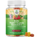 Natures Craft Plantive Kids Multivitamin Gummies - Çocuklar için Multivitamin Immunity Support Gummies with Vitamins A C D3 E B ve çinko Gelatin ve Gluten Free Non-GMO Vitaminleri Gummy Formula 120ct