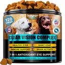 Köpekler için Göz Vitaminleri - Tear Stains, Dog Eye Care, Immune Support - ARAP, Carrot, Fish Oil, Lutein - 180 Soft Chews with Duck Flavor - For All Breeds and Ages
