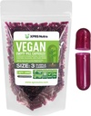 XPRS Nutra Boyutu 3 Boş Kapsüller - 1000 Kont Boş Vegan - Vejetaryen Pills - DIY Sebze Kapsülü - Veggie Pill Caps (Purple Carrot)