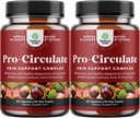 Vein Support Supplements Leg and Veins - Full Body Circulation Supplement for Spider & Varicose Veins and Improv Flow with Horse Chestnut Extract & Flavonoids - Vegan Non-GMO Mini Caps (2 ay)