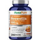 NusaPure Boswellia Serrata 10.000 mg ανά Veggie Caps 200 Count (Ext. 20:1, Non-GMO, Vegan, Bioperine) Ayurvedic Herb: Indian Olibanum, Frankincense