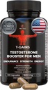 Modelleme & Kas Builder, T-GAINS testosteron Supplement for Men, TRT Test ATM & Estrogen Blocker, HGH Erkekler için Supplements - Tongkat Ali Fadogia Agrestis for Muscle growth, 120 Caps