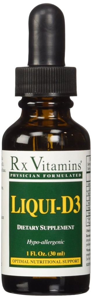 Rx Βιταμίνες Liqui-d3 2000 Iu, 1 Fl Oz (πακέτο του 1)