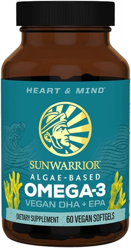 Sunwarrior Vegan Omega 3 DHA & EPA Supplement Algal Oil, Fish Oil Supports Brain Eye Joint & Heart Health (60 Count) için Alternatif Tercih Etti