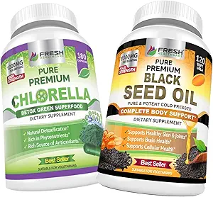 FRESH SACARE Chlorella ve Black Seed Oil -