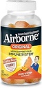 Airborne C 750 mg (per Servis) Zesty Orange Flavored Gummies (63 Kont in a Şişe), Gluten-Free Immune Support Supplement with Vitamins A C E, Selenium, Echinacea & Ginger
