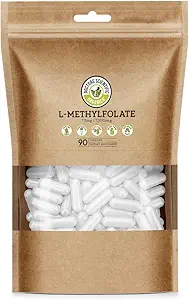 DSO L Torchfolate 7.5 mg (5 MTHF Supplement) - 90 Vegan Capsules (7.5 mg) - Homocysteine Control - Folic Acid Vitamin - Eco-Friendly Packaging