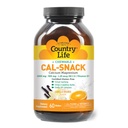 Country Life Cal-Snack, Μασώμενα Ασβέστιο, Μαγνήσιο με Βιταμίνη D, 1000mg/500mg/50 IU, Γαλακτοκομικά-Δωρεάν, Βανίλια Πορτοκαλί Γεύση, 60 Wafers, Πιστοποιημένο Χωρίς Γλουτένη, Πιστοποιημένο Vegan