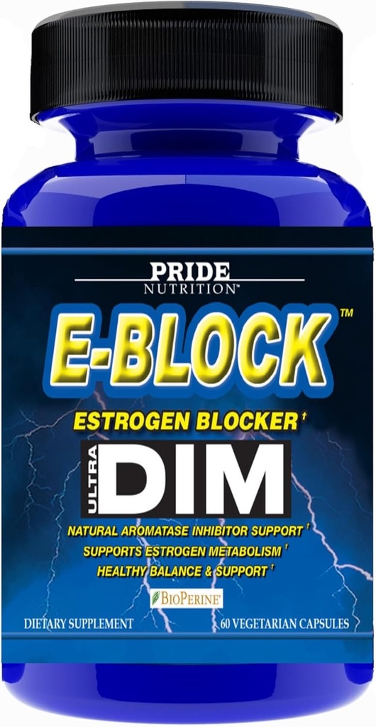 Gurur Beslenme E-Block DIM SupplementMG 700 Ekstra Güçlü Estrogen Bloker | Erkekler ve Kadınlar için Hormon Dengesi | M e n o p a u s e, Acne, Hot Flashes Relief, PCT & P r o s t e support 60 Ct.