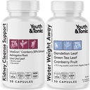 Kidney Cleanse Swelling ve Fazla Vücut Akışları ve Metabolik Atık / 30 + 30 Capsules & Metabolic Waste / 30 + 30 Capsules