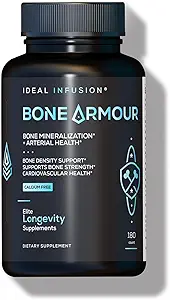 İdeal Infüzyondis-Free Bone Mechanic Supplement: Bone Strength & Arterial Health: Plant Based Silica with İzlandaic Magnezyum, Vegan Vitamin D3 5000 IU with K2 K1 (60 Hizmet)