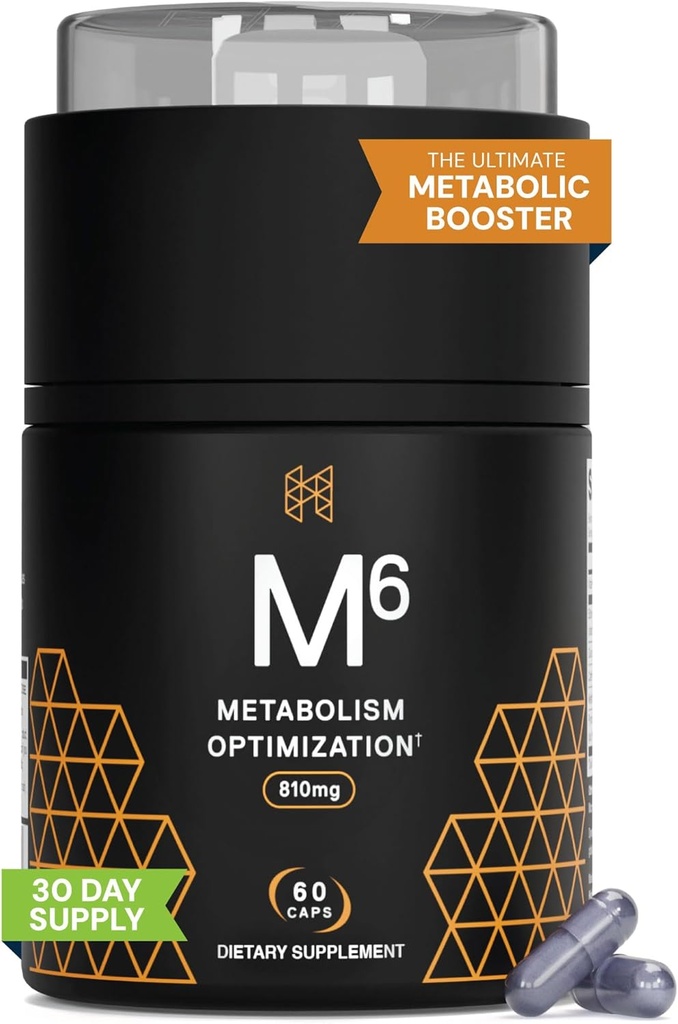 High Performance Nutrition Metabolism Booster, HPN M(6) Fat Burner, Natural Weight Loss Supplement, Support Lean Muscle, Increase Energy, Vegan Friendly, Clinically Tested, 60 Capsules