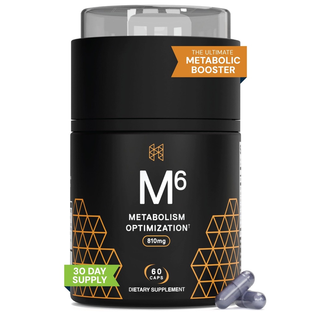 Yüksek Performans Beslenme Metabolism ATM, HPN M/6) Fat Burner, Doğal Kilo kaybı Tamam, Destek Lean Muscle, Enerji, Vegan Dostu, Klinik Olarak Test Edildi, 60 Capsulesm