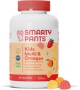 SmartyPants Kids Tamam Gummy Vitamins: Multivitamin, Vitamin D3, B12 (Methylcobalamin), ve Omega 3 DHA / EPA Fish Oil, 120 sayı