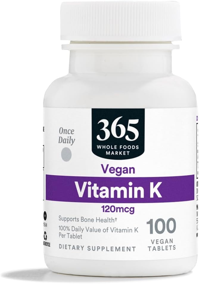 365 by Whole Foods Market, Vitamin K 120 MCG, 100 Tablet