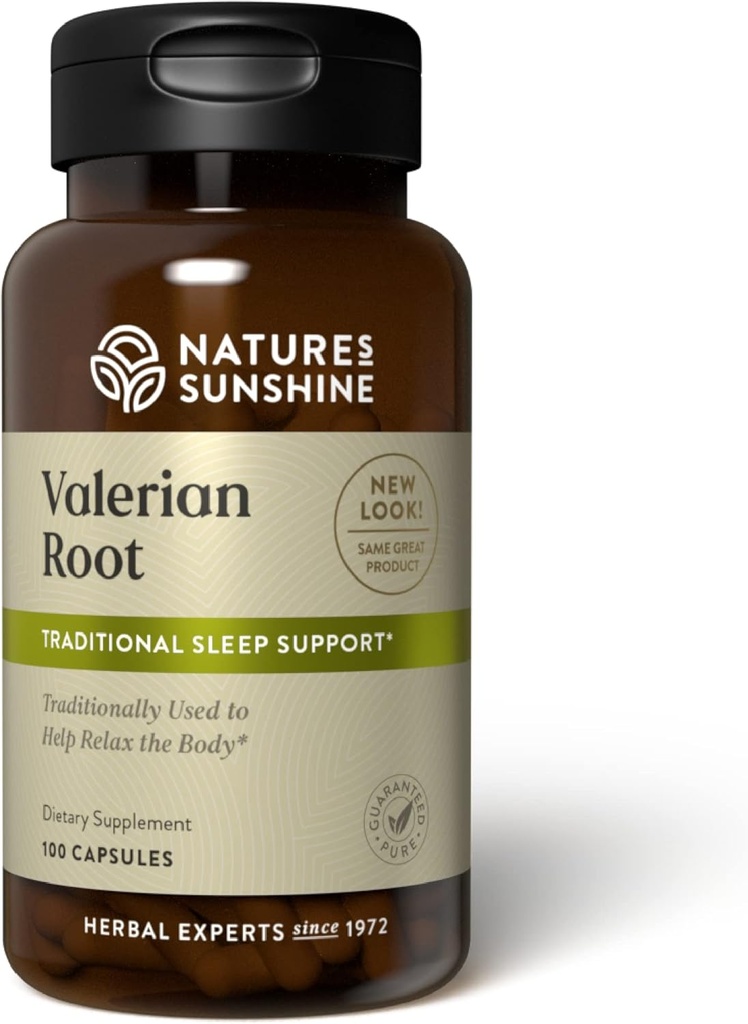 Nature's Sunshine Valerian Root, 100 Capsules | Herbal Supplement Rahatlama, Destekler Uyku ve Doğal Nervous Sistem Desteği