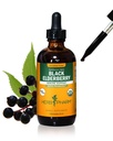 Herb Pharm Certified Organic Black Elderberry Liquid Extract for Immune System Support, Alcohol-Free Glycerite, 4 Ounce