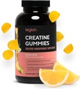 LEGION Creatine Monohydrate Gummies – Clean Chewable Creatine Supplement for Strength, Endurance & Mus Recovery – 30 Lemon Drop Flavor Servings – Χωρίς τεχνητά αρώματα ή γλυκαντικά.