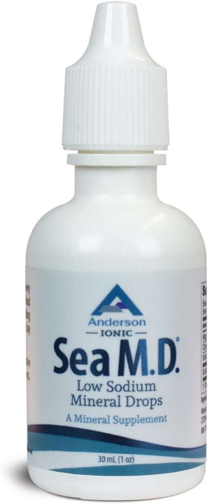 Anderson Sea M.D. Yoğun Trace Mineral Drops, Ionic Electrolyte Supplement Magnezyum, Kas Cramps, Liquid Magnezyum ve Trace Mineral, Take (1 Ounce) Kolay
