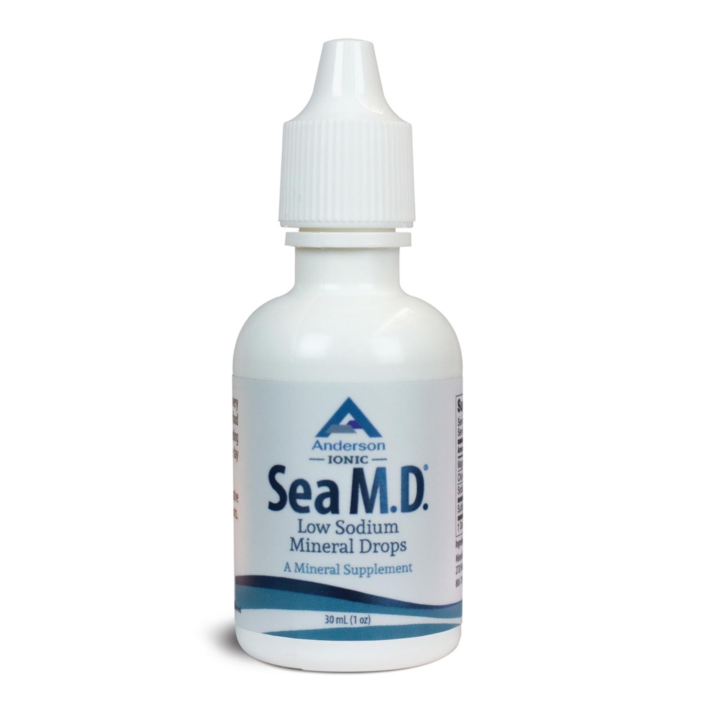 Anderson Sea M.D. Yoğun Trace Mineral Drops, Ionic Electrolyte Supplement Magnezyum, Kas Cramps, Liquid Magnezyum ve Trace Mineral, Take (1 Ounce) Kolay