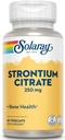 Solaray Strontium Citrate 250 mg | Sağlıklı Kemikler ve Diş Desteği | Gentle Digestion, Geliştirilmiş Abvitamin | 60 VegCaps