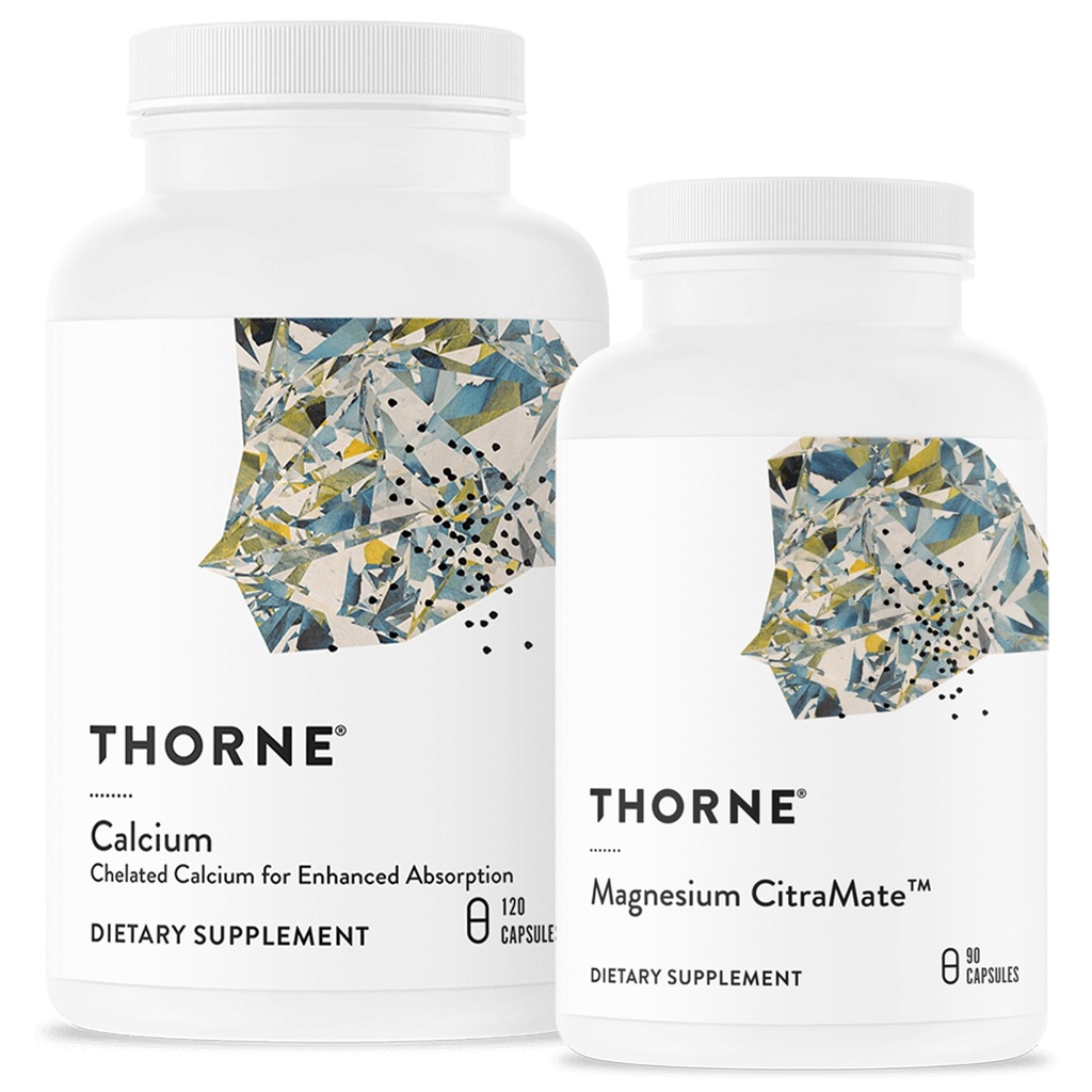 THORNE - Bundle για την υγεία των οστών - DiCalcium Malate και Μαγνήσιο CitraMate - 90 έως 120 εξυπηρετούν