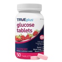 TRUEplus® Tabletισκία Γλυκόζης, Αρωματικό Βατόμουρο - 50ct