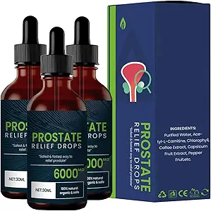 Prostate Treatment Drops - Prostate Relief Drops, Prostate Natural Herbal Drops,DHT Blocker Urinary Health & Prostate Support Supplement for Mens Health (3par)