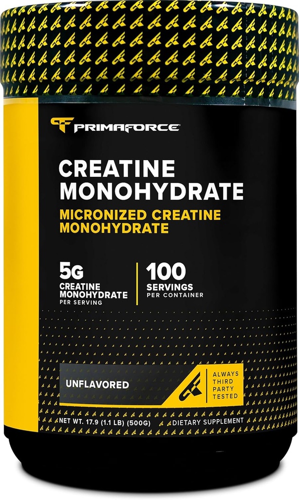 Primaforce Micronized Creatine Monohydrate Powder 500 Grams (1,1 Λίρες)