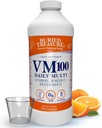 Buried Treasure VM100 Günlük Multi - 32 Hizmet, Dose Cup ile Sıvı Vitaminler Mineraller Supplement