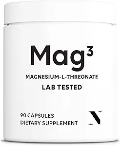 Magnezyum L Threonate 2000 mg Per Servisi, 30 İlaç Notları, Non-GMO, Soy Free, Gluten Free, Vegetarian Capsules - Full for Brain & Joint
