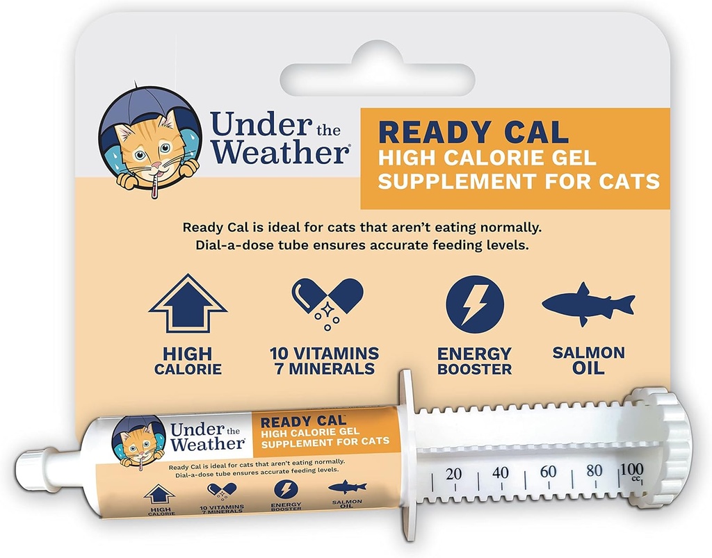 Weather Pet | Cats 100cc için Cal | Yüksek Calorie Supplement | Cat Kiloer ve High Calorie ATM | 10 Vitamin, 7 Minerals & Omega Fatty Asits (for Cats 100cc)