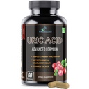 Uric Acid Advanced Formula – Νεφροί, συκώτι, χοληδόχος κύστη, ουρολοίμωξη με Cranberry, Chanca Piedra, Tart Cherry, Γαϊδουράγκαθο γάλακτος και Bromelain 60 κάψουλες